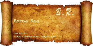 Barna Rea névjegykártya